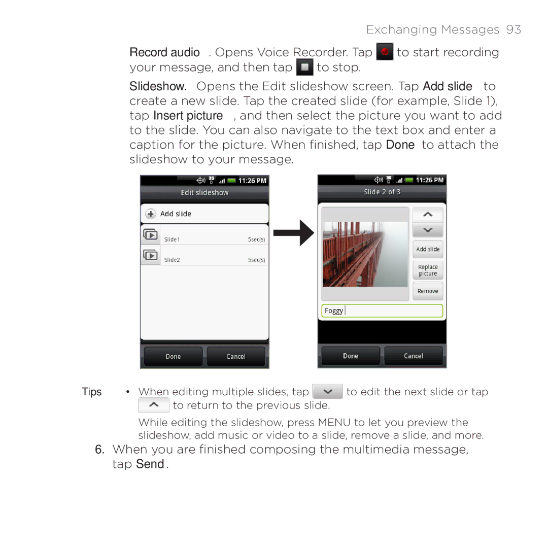 HTC PB00100 user manual Exchanging Messages  